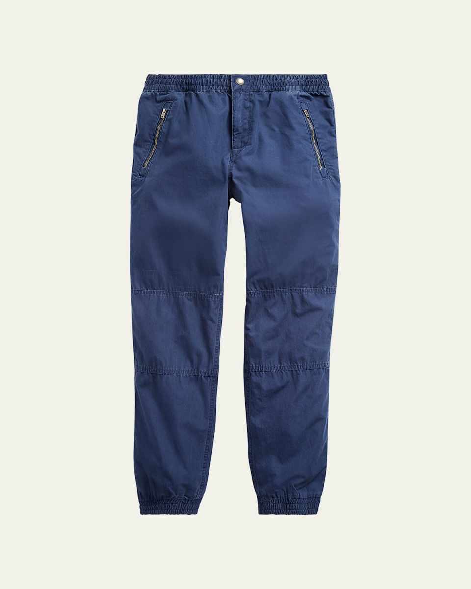 Boy's Poplin Jogger Pants, Size S-